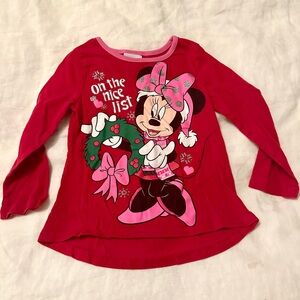 “4 for $20 Mix&Match” Disney Toddler‎ Girl’s Minnie Mouse Holiday Tee